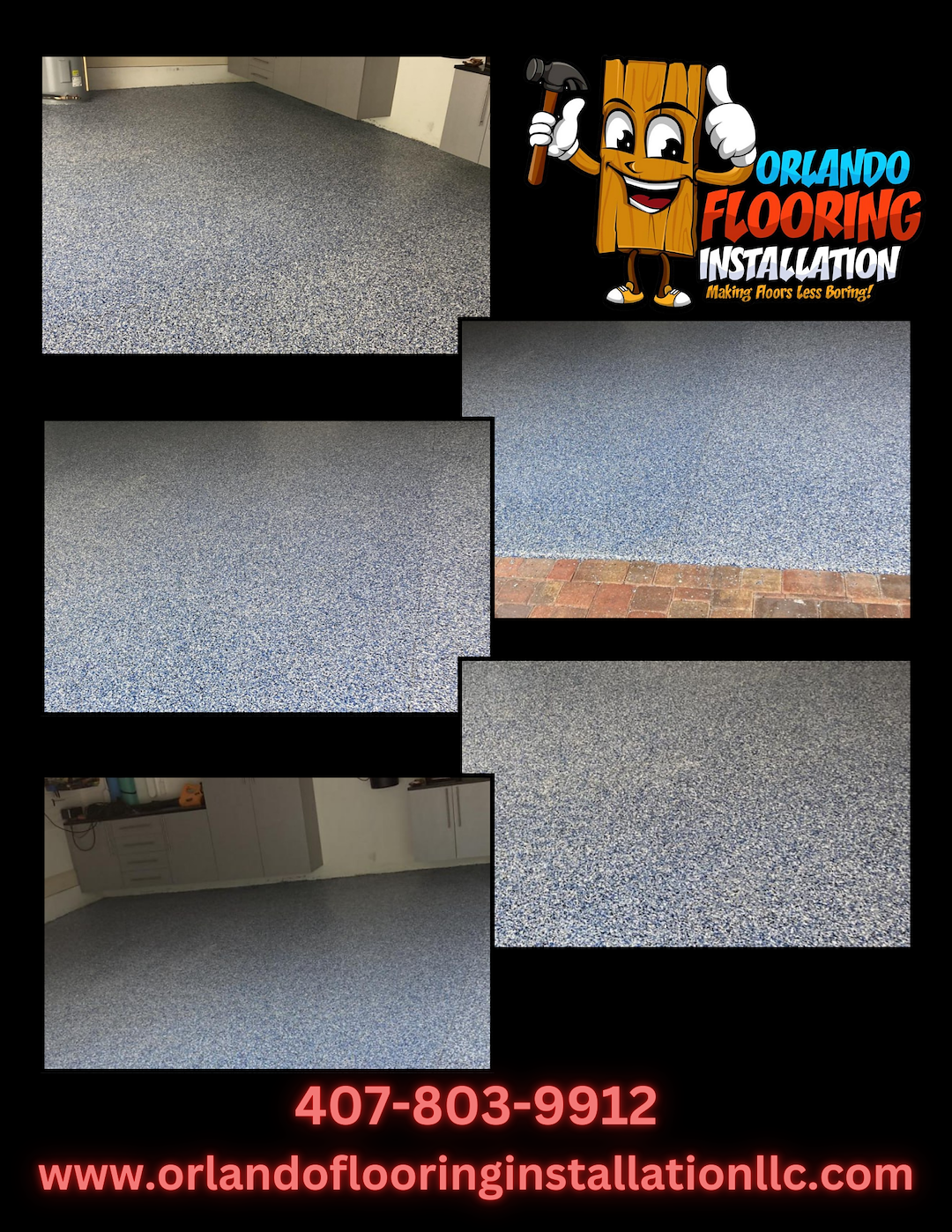 Stunning Garage Floor Epoxy Installation in Orlando, FL.